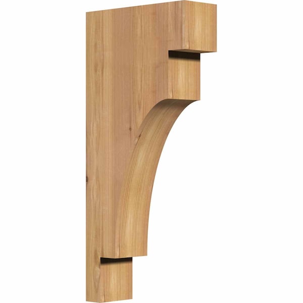 Ekena Millwork Mediterranean Smooth Corbel, Western Red Cedar, 3 1/2"W x 10"D x 22"H COR04X10X22MED00SWR - main
